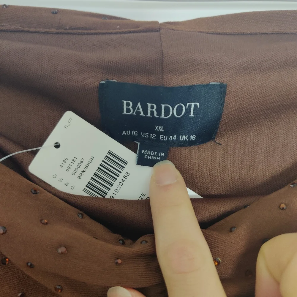 *Bardot Artura Diamante Maxi Dress – Size XXL NWT - Picture 7 of 10